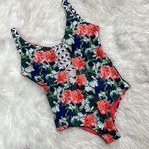 Milonga Floral One-Piece Swimsuit, Size Medium